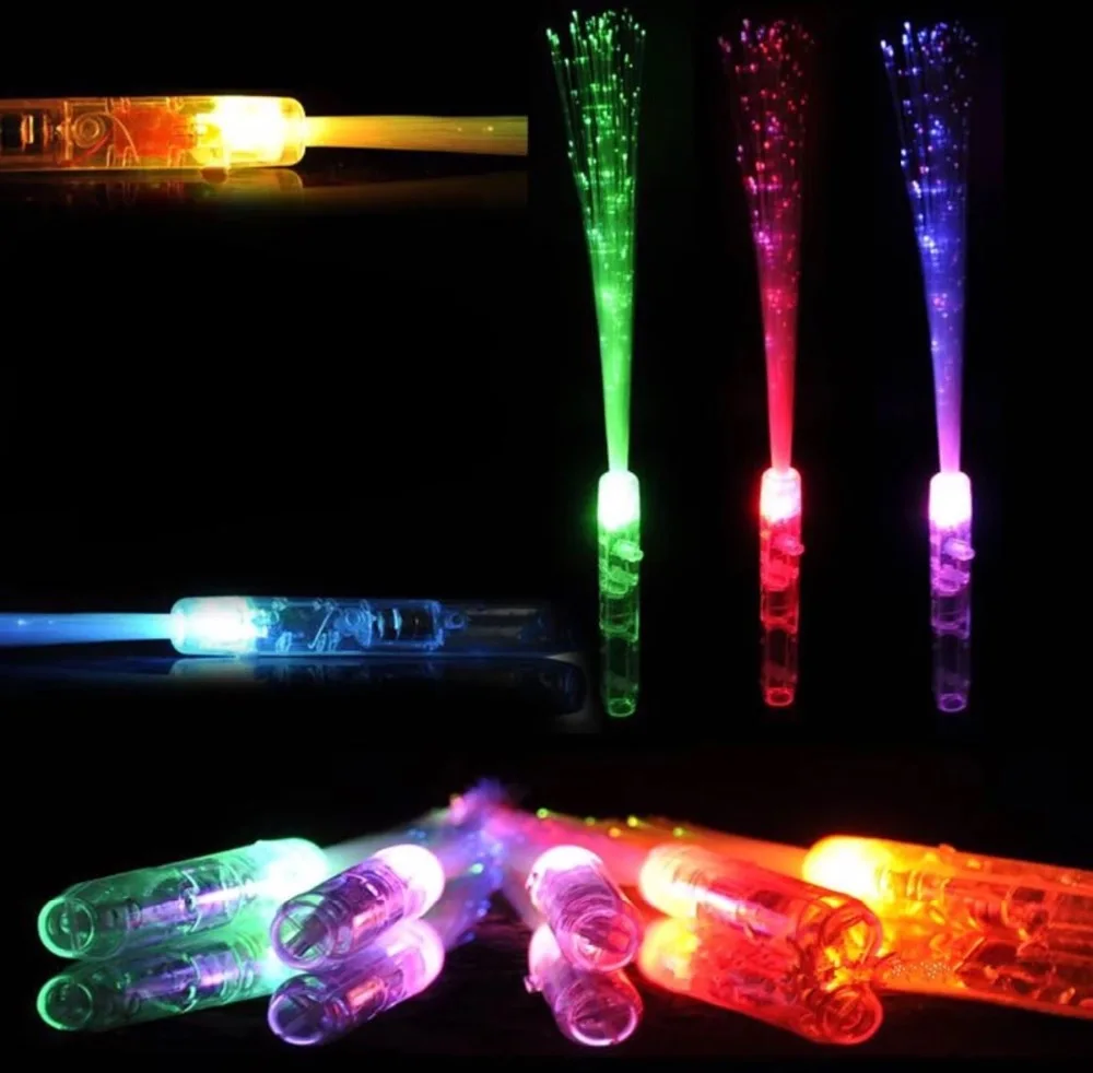 Led/Light Stick красочные мигающие Щупы для мангала Glow по волокно оптическое освещение