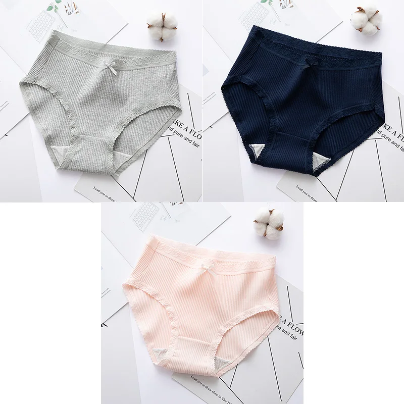 G 3 шт./лот, хлопковые сексуальные трусики для женщин, M-XL нижнее белье, нижнее белье, трусы для девушек, повседневные женские милые трусики для девушек - Цвет: G