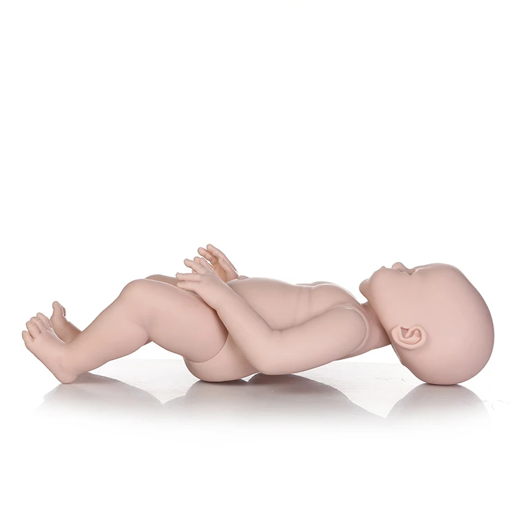 Кукла реборн NPKCOLLECTION сделай сам без рисунка Мягкая силиконовая виниловая