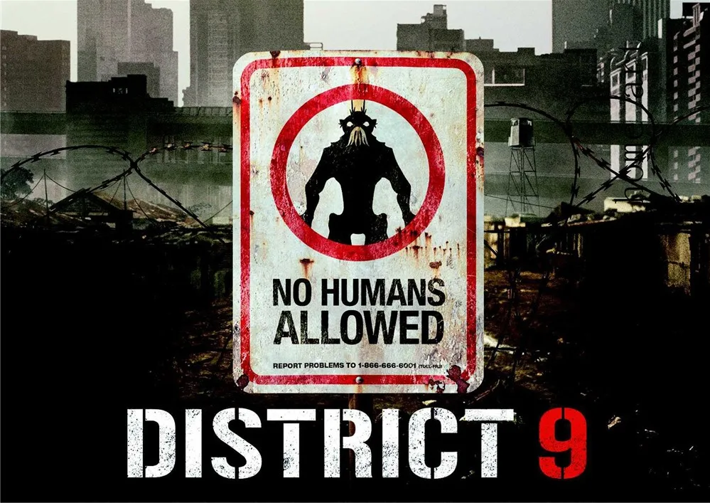 Плакат DISTRICT 9 прозрачная картина настенные наклейки украшение для дома хорошее