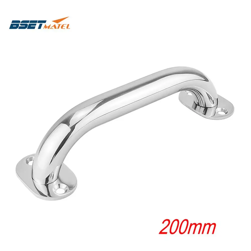 

200mm Marine Grade 316 Stainless Steel Grab Handle Door Handrail Grip Rail Grab Bar Handle Boat Hatch Yacht Marine Bathroom