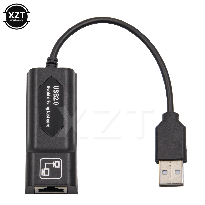 USB Ethernet адаптер Сетевая карта USB LAN Мини Сетевой адаптер USB к RJ45 10/100 Мбит/с ЛВС USB RJ45 карта для Mac, ПК, ноутбука