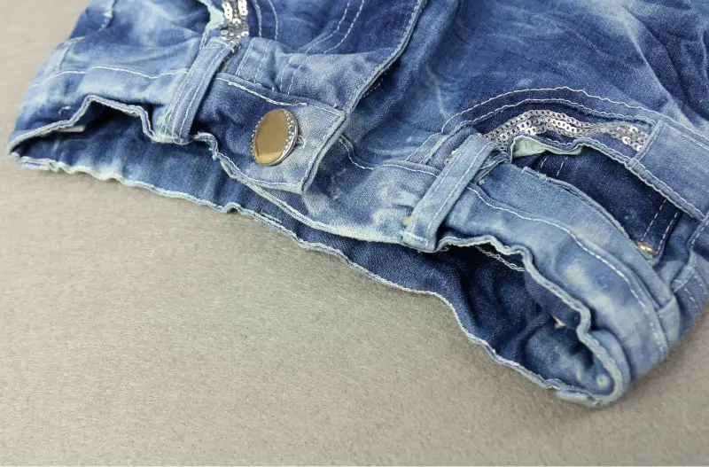 Girls cotton casual simple style regular denim jeans with pockets ezipper fly VOG-8267 | Мать и ребенок