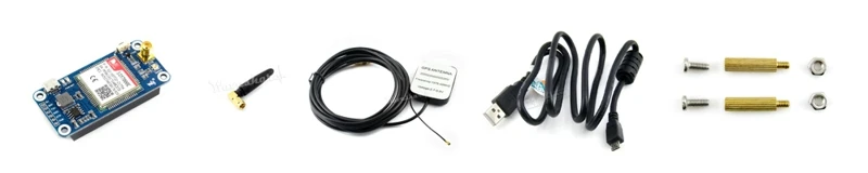 Шапка NB-IoT/eMTC/EDGE/GPRS/GNSS для Raspberry Pi на основе SIM7000E совместима с Raspberry Pi 3 Model B+/Модель B/Zero/W