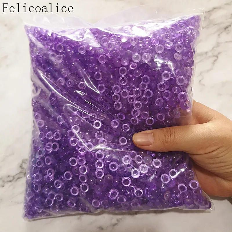 Purple 500g 500 г бусины в виде рыбьей чаши, пластиковая ваза, наполнитель, шар в виде рыбьей чаши, бисер для изготовления слизи, сделай сам, художественное ремесло, украшение для свадебной вечеринки - Цвет: Purple 500g