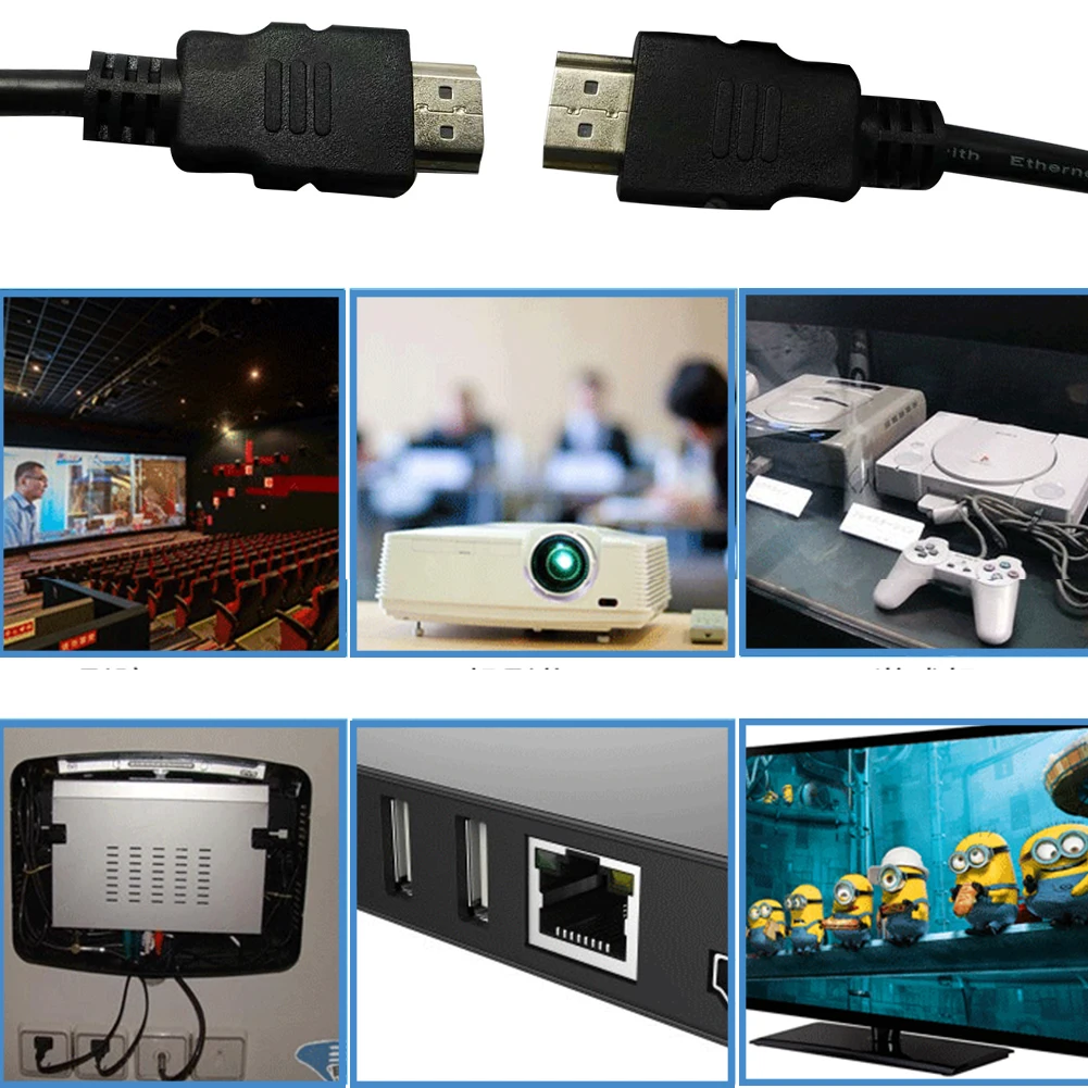 Адаптер для передачи видео HDMI кабель HD Многофункциональный 1080P Ethernet высокоскоростной 3D Поддержка аксессуары для мужчин практичный
