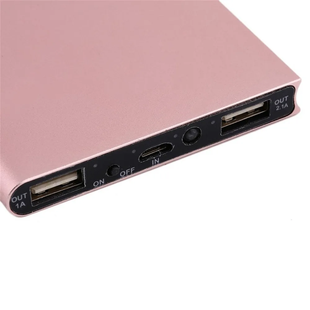 повербанк Солнечный Мощность bank 10000 мАч Ultra Slim Dual USB светодио дный светодиодный