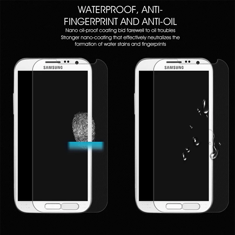 Закаленное стекло EXUNTON 2.5D для Samsung Galaxy S6 S7 S5 S4 S3 Note 4 5 защита экрана от отпечатков