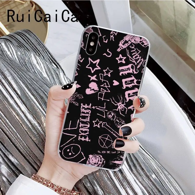 RuiCaiCa Lil Peep популярное эстетическое забавное искусство модный телефон для iPhone8 7 6 6S Plus X XSMAX 5 5S SE XR 10 11 11pro 11promax