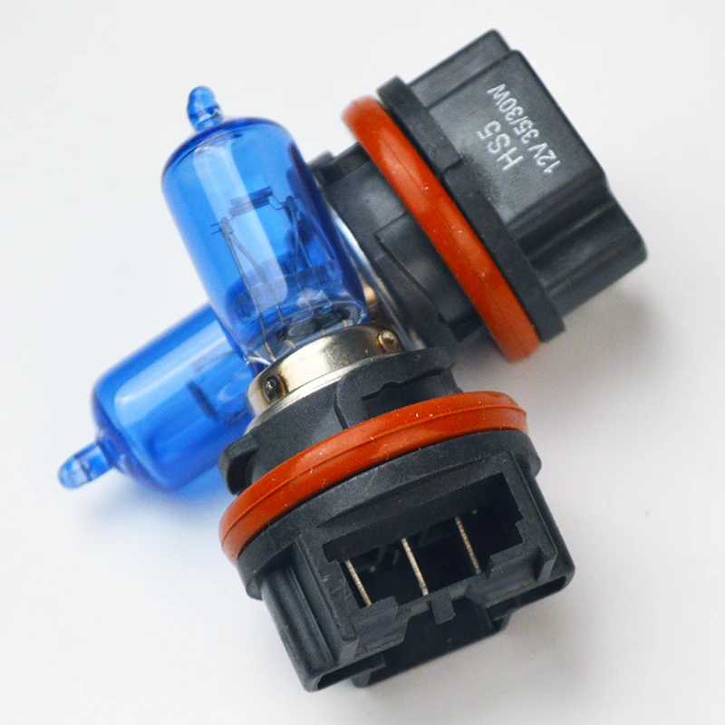 Flytop HS5 колба для мотоцикла 12 V 35/30 Вт 1 пара супер белый P23T синий Стекло 5000 К