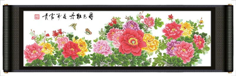 Украшение для дома Joy Sunday H090H179H192H193 пейзаж красота богатство цветок пион верve