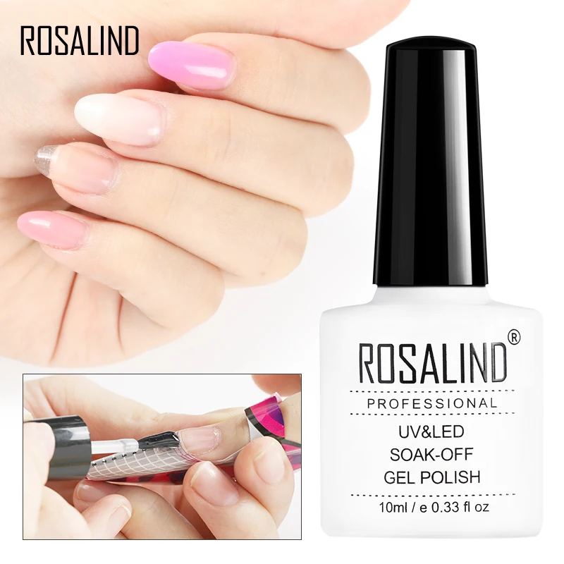 ROSALIND 10 мл полигель для ногтей лак Быстрый строитель наращивания Полупостоянный