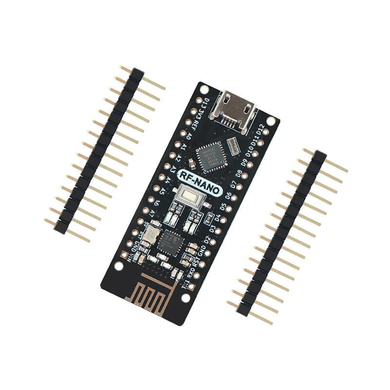 No-Solder Keywish RF-Nano для Arduino Nano V3.0, Micro USB Nano плата ATmega328P QFN32 5V 16M CH340, интегрированная NRF24l01+ 2,4G Беспроводная, Imme - Цвет: No-Solder