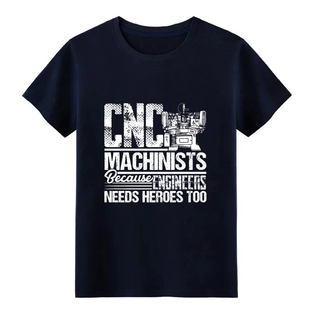 Мужская футболка с принтом I'm A Proud CNC Machinist круглым воротником летняя рубашка для