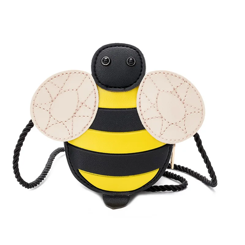 

Lovely Children's Crossbody Bag Cartoon Snail Ladybug Bee Zipper Small Round Bag Boys Cute Coin Purse Mini Accessories for Girls