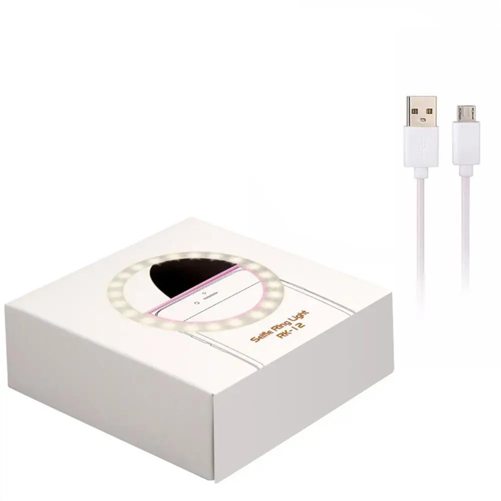 pink Перезаряжаемый USB заполняющий светильник, 36 светодиодов, макияж, камера, фотография, селфи, кольцевой светильник, для iPad, смартфона, аксессуары для селфи - Цвет: pink