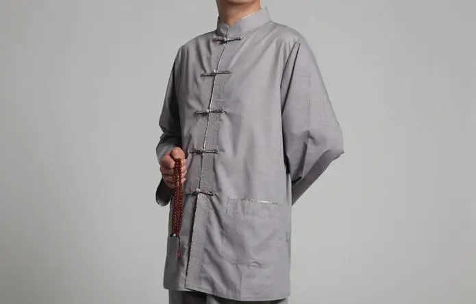 Унисекс Пномпень lay костюмы для медитации zen abbot nunclothing наборы хлопковая серая