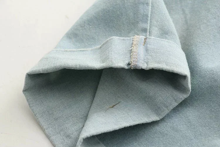 VOGUEIN новые женские лисы вышитые Карманы шнурок Джинсы Короткие штаны шорты Размер SML