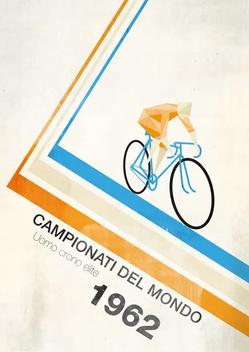 Известный всадник велосипед упражнения Спорт классический ретро Винтаж