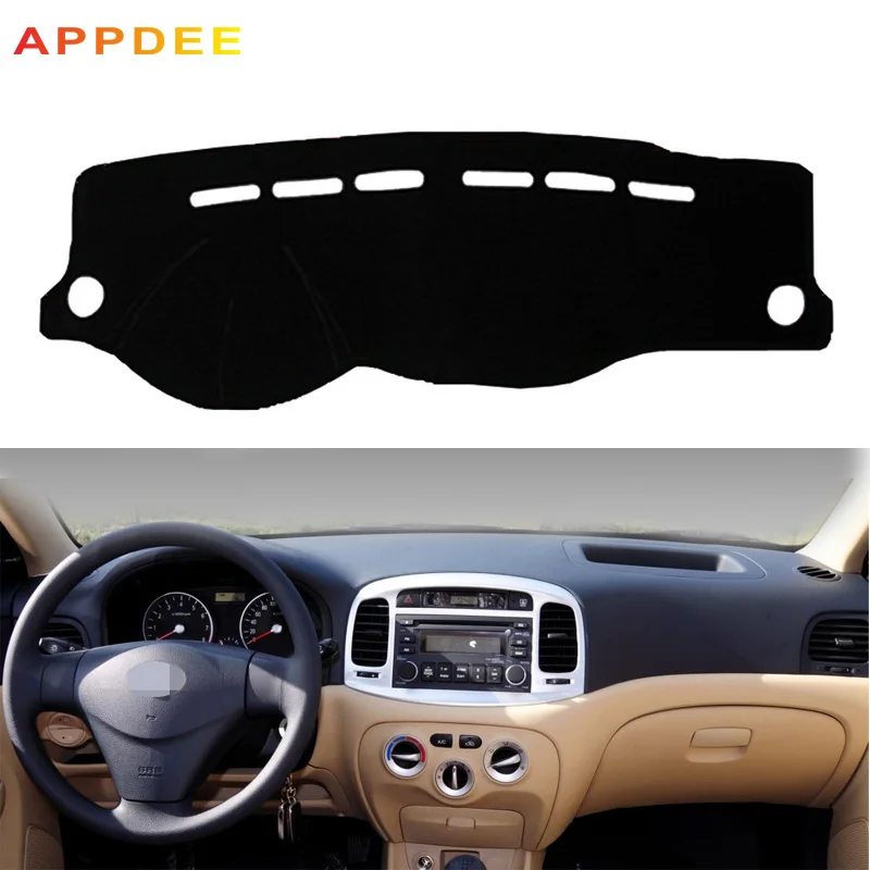 Чехол для приборной панели автомобиля APPDEE Hyundai Accent 2007 2008 2009 2000 2011 коврик с защитой