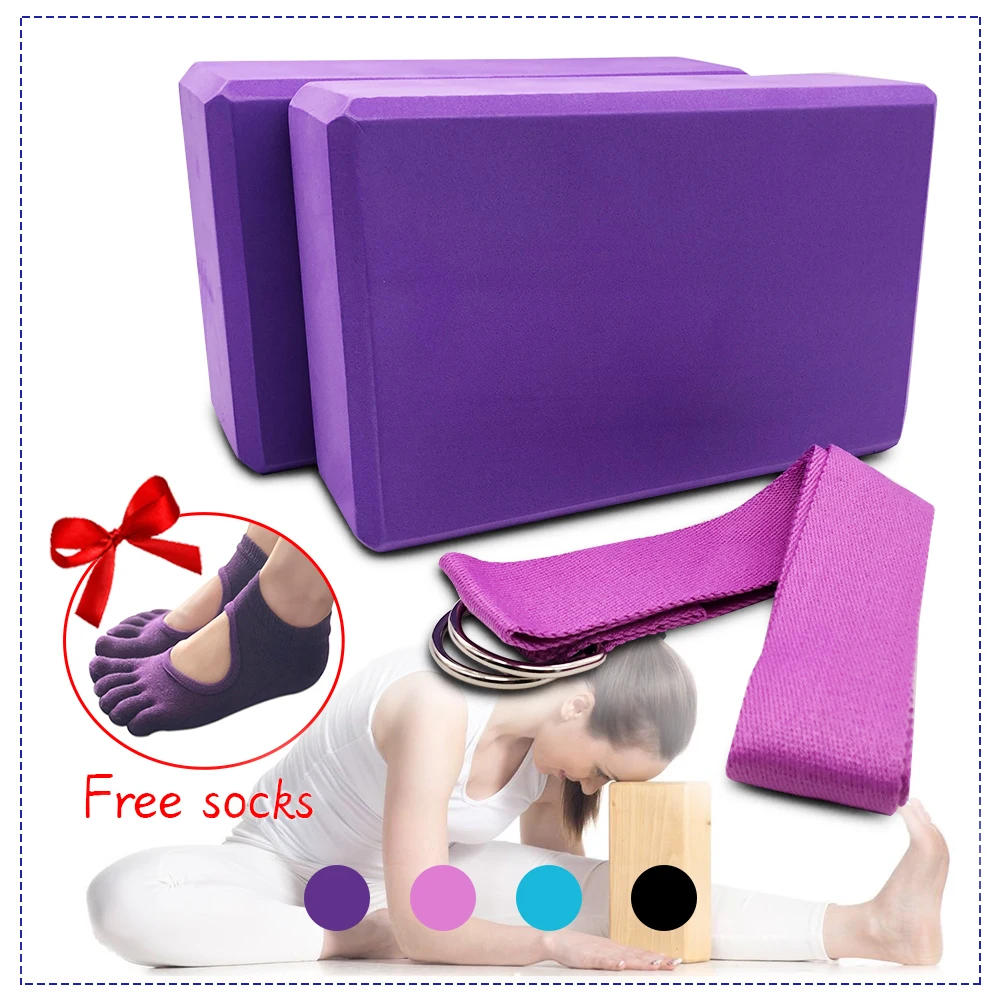 Блок йоги eva набор растягивающийся пояс для блок фитнеса тренировки фигуры