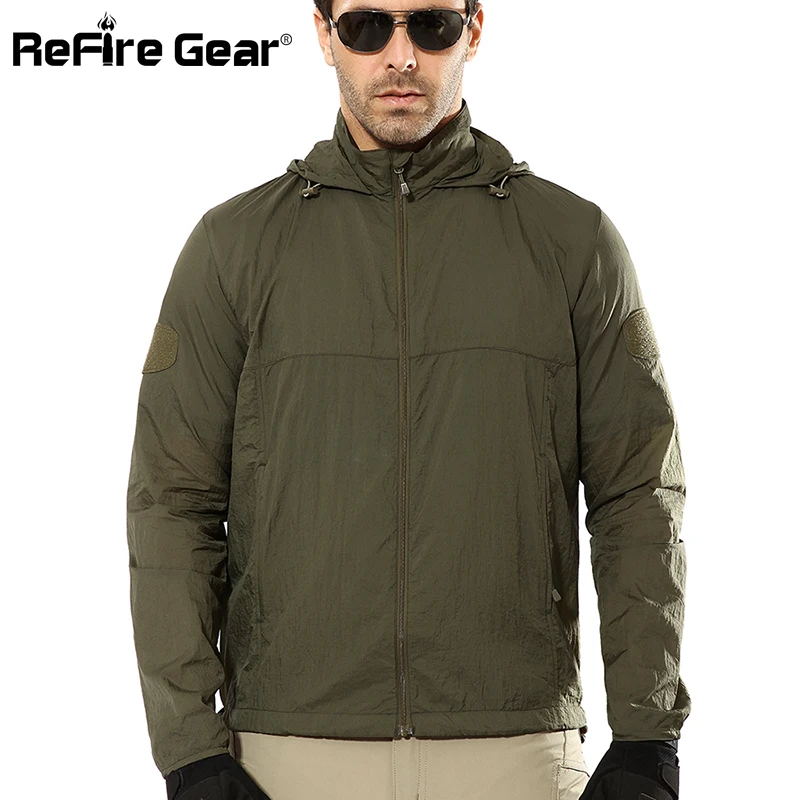 ReFire Gear легкая портативная Водонепроницаемая тактическая куртка мужская летняя