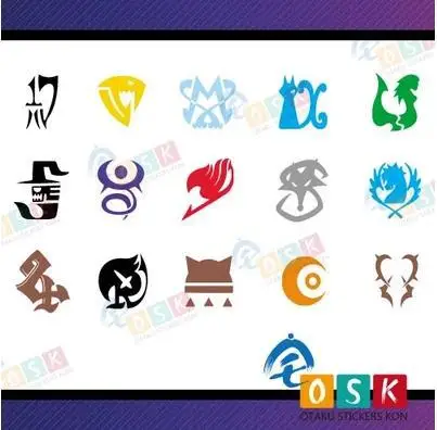 Виниловые наклейки на стену с изображением сказочного хвоста|stickers japanese|car stickercar