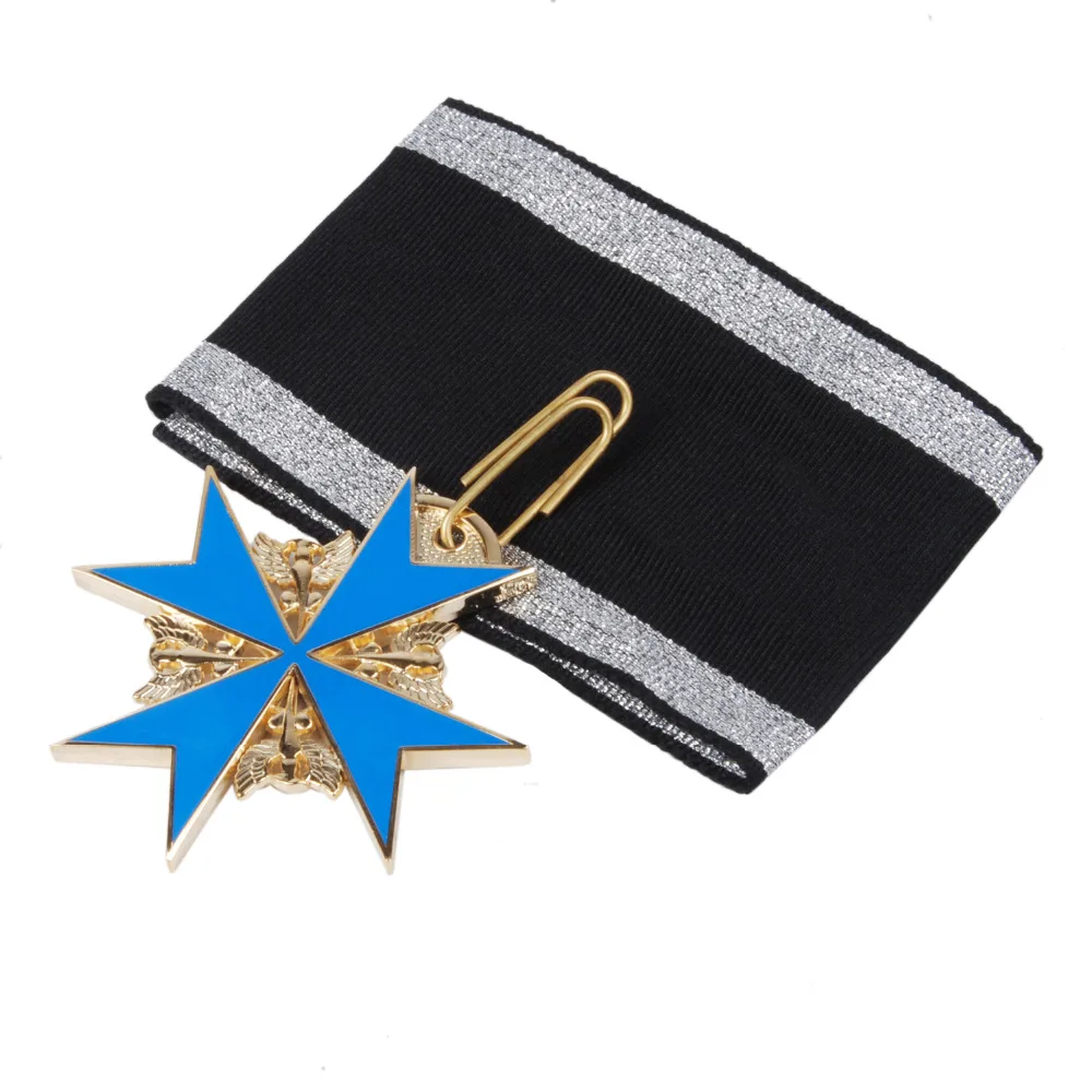 Медаль значок с лентой и коробкой в стиле немецкой армии WWI BLUE MAX-31936 |