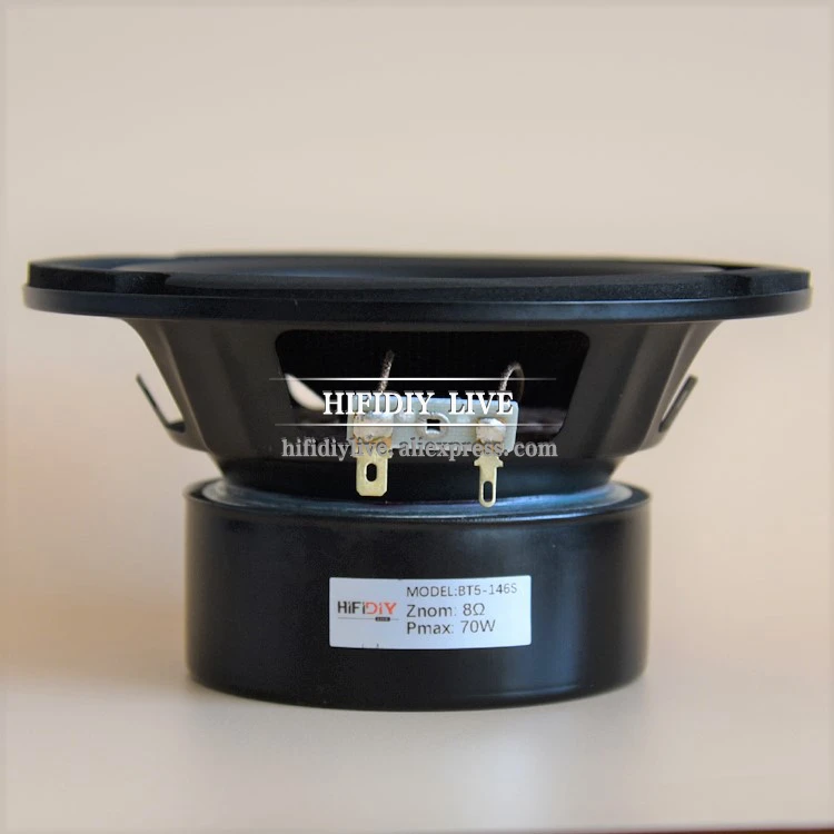 HI FI DIY LIVE BT5 146S аудио HIFI 5 дюймов &quotMidbass Динамик для автомобиля 8OHM 70 Вт