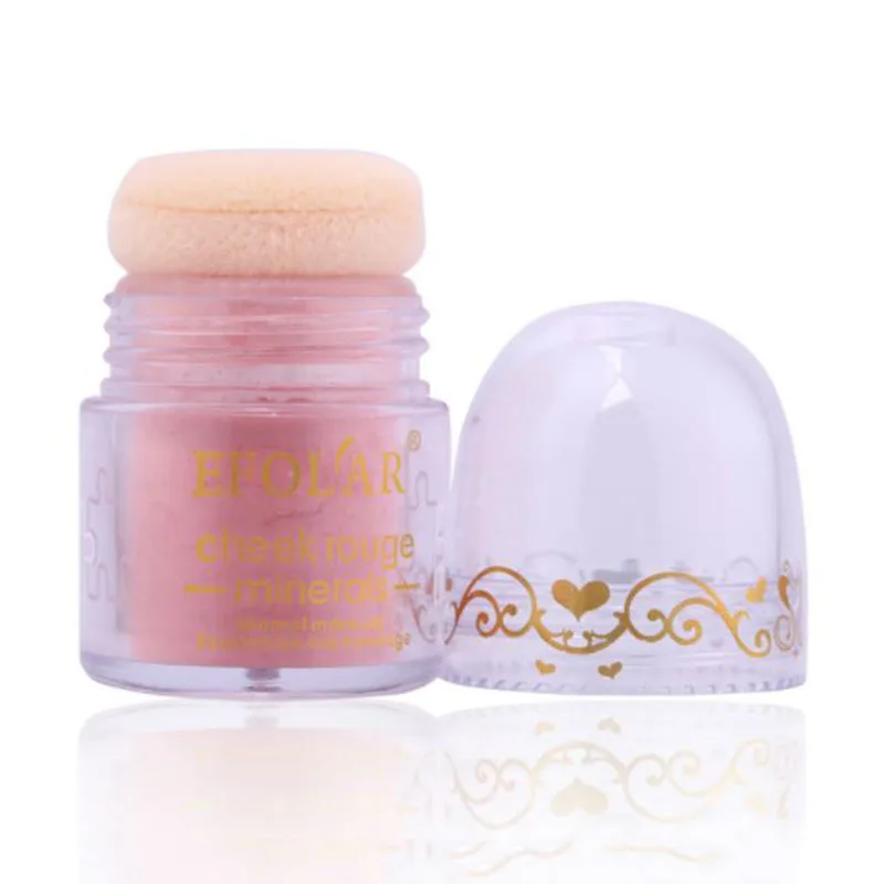 1 шт. 5 цветов румяна пудра Установка Порошок гриб форма лица длительный контроль