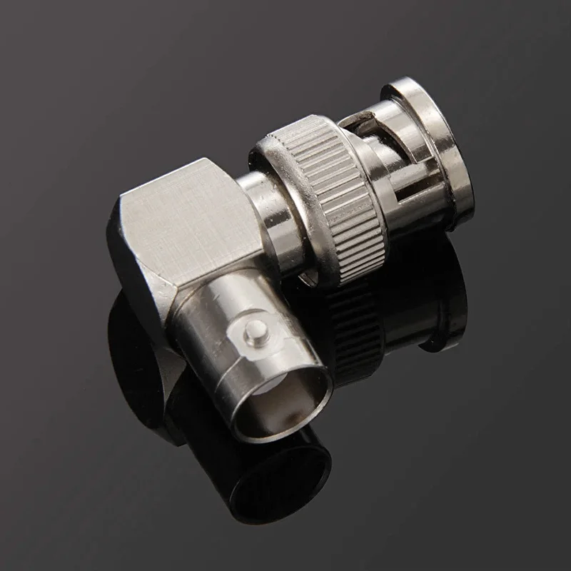 Высокое качество 1 шт. правый угол цинковый сплав коаксиальный BNC штекер Женский