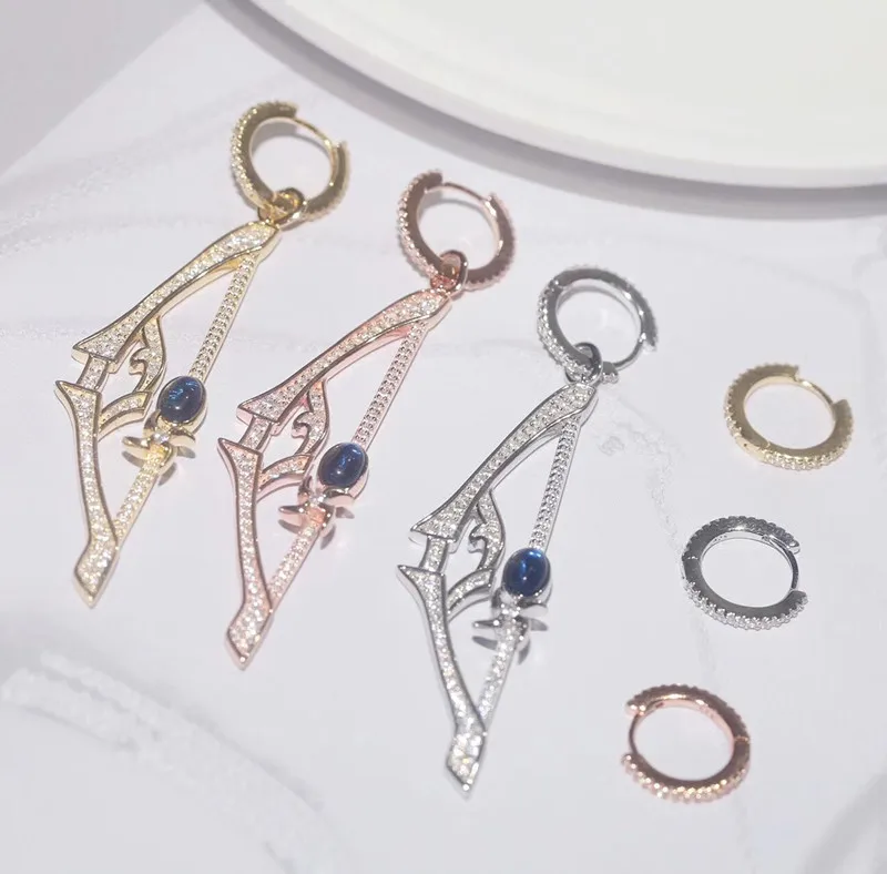

Designer Fashion 925 Sterling Silver Jewelry 3A Cubic Zirconia Party Earring