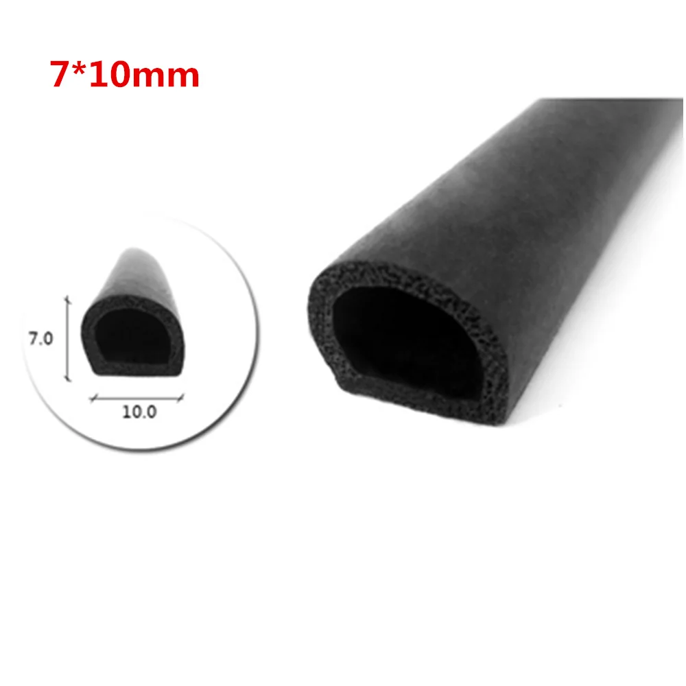 

5 Meter Car SEAL Strip Adhesive D- Form Real Strip Of Car Door Sound Insulation Sealing Strip With 3M Glue For Car BOAT TRUCK