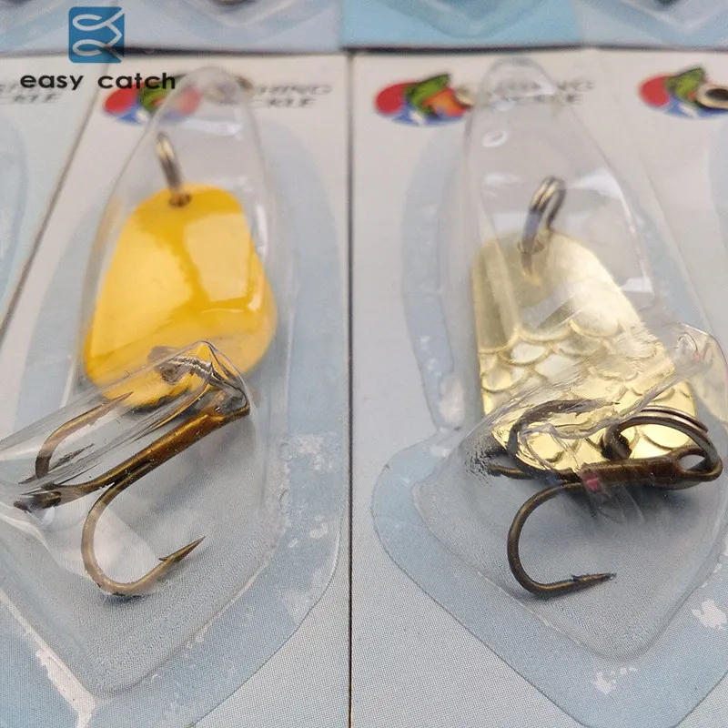 Рыболовная приманка Easy Catch 30 шт. жесткая металлическая ложка разноцветные ложки в