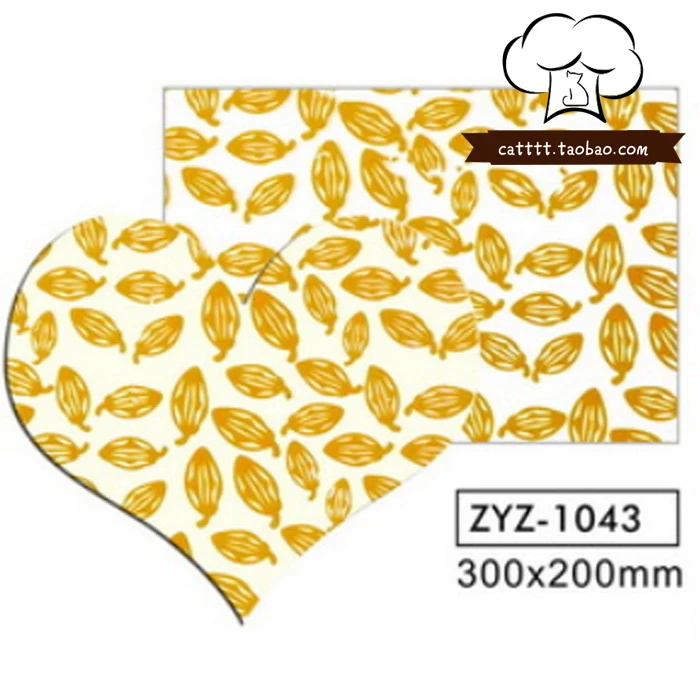 2013 один цвет листьев переводной лист для шоколада съемный с рисунком 10