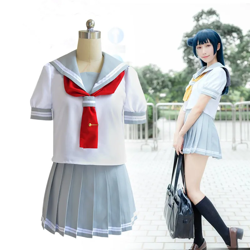 Аниме LoveLive!Sunshine! Косплей косплей цушима йошико Cos Aqours повседневная школьная