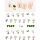Декоративная наклейка для ногтей с рисунком пальмы кокоса