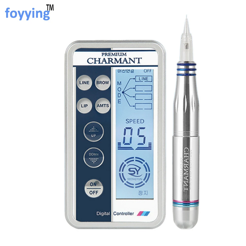 

foyying Korean Professional Embroidery Eyebrow Charmant Tattoo Machine Pen For MTS Semi-permanent Makeup Microblading Liner Shad