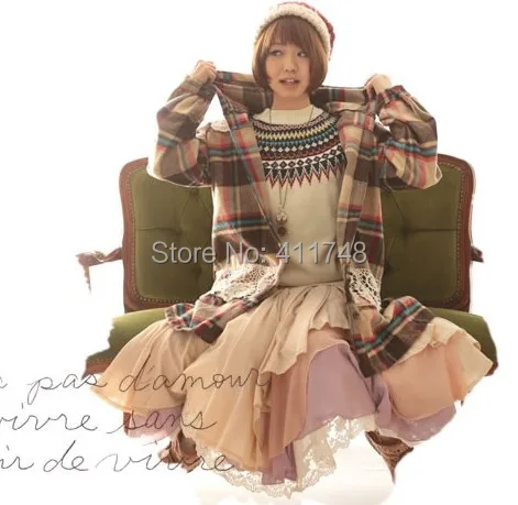 Mori Girl Hoodie Jacket Lace Woolen Coat Trench Loose Winter Brandy Women Thicken Chandal Mujer Clothing | Женская одежда
