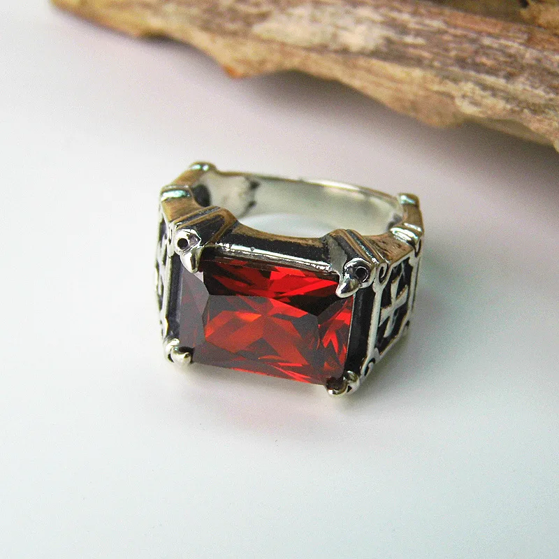 

Мужское кольцо с перекрестным узором S925 из стерлингового серебра, в стиле ретро