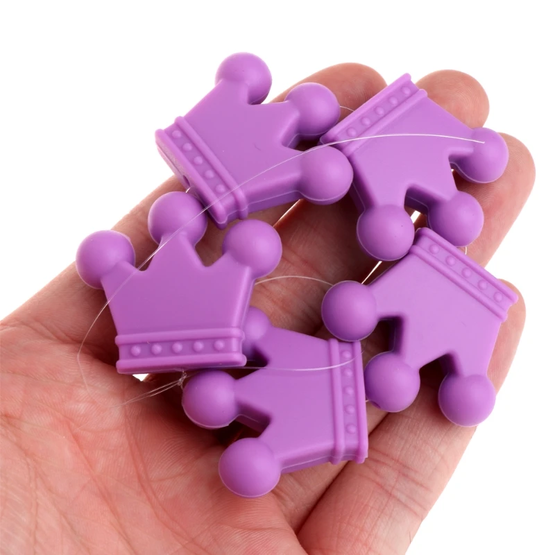 5 шт. силиконовые бусины для детского прорезывателя | Украшения и аксессуары