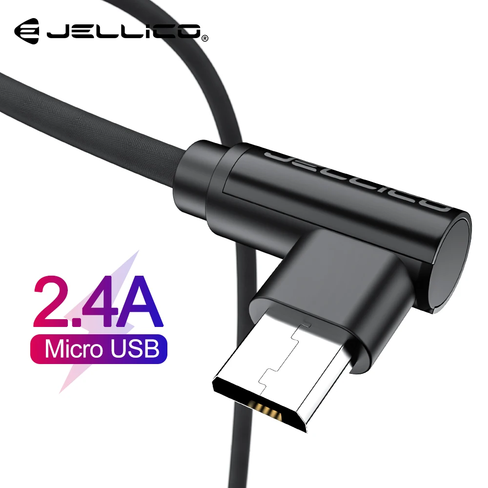 Микро кабель Jellico 90 градусов Micro USB шнур для быстрой зарядки и передачи данных Samsung