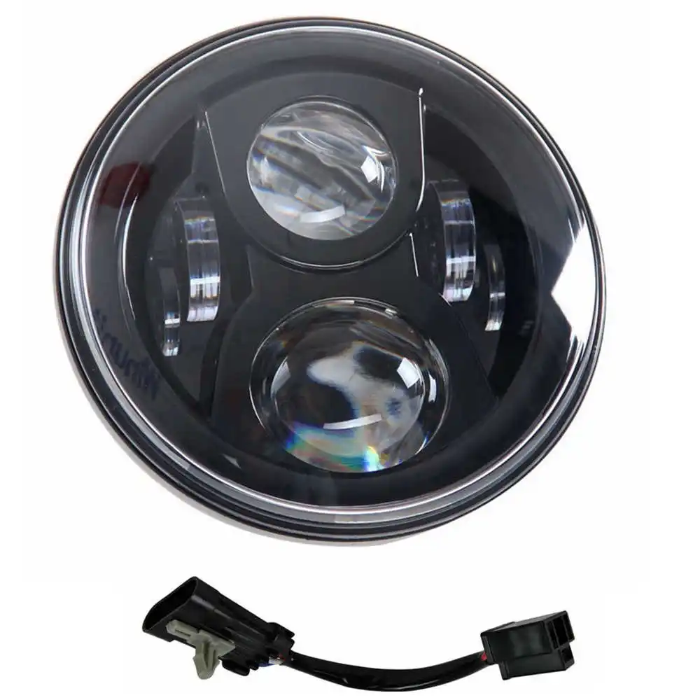only 7 in headlamp B " светодиодный налобный фонарь с 4,5 дюймов светодиодный фонарь для мотоцикла Harley Davidson с монтажным кронштейном и проводным адаптером - Цвет: only 7 in headlamp B