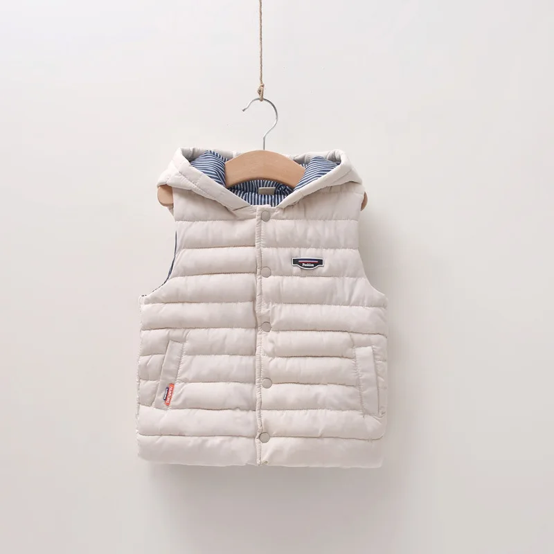 2018 г. Осенне-зимняя детская одежда однотонные однобортные хлопковые Жилеты с