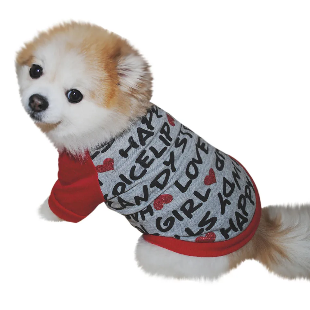 Жилеты для домашних питомцев на весну и осень футболка одежда маленьких собак