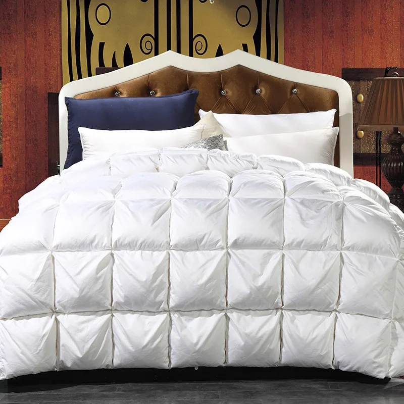 Одеяло на белом гусином пуху во французском стиле зимнее одеяло розового и