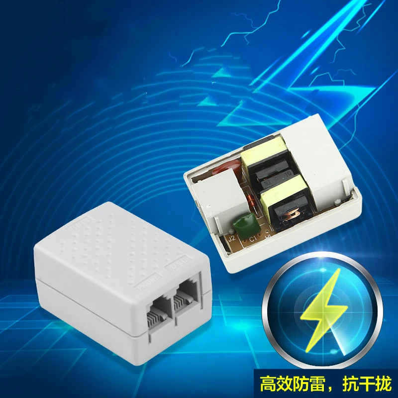 

DSL-30CF ADSL Splitter 1-to-2 Lightning Protection Voice Splitter Adsl Telephone Broadband Splitter