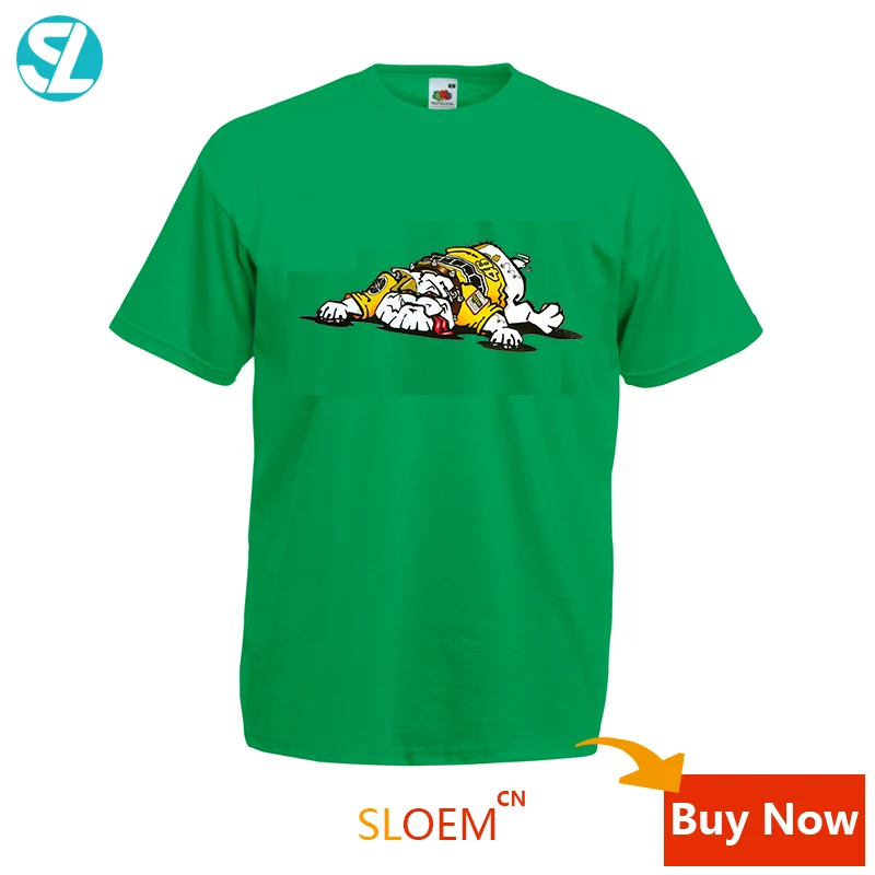 Новый Валентино Росси VR46 Фотографии Собак Футболка Крупногабаритные метраж