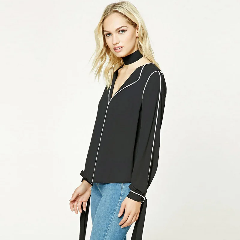 Шифоновые топы размера плюс 6XL 5XL XXXXL винтажная черная блузка весна лето 2019