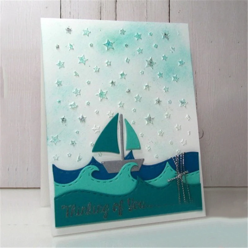 Eastshape Sailboat штампы для резки металла Новые Ремесленные рамы 2019 изготовления карт